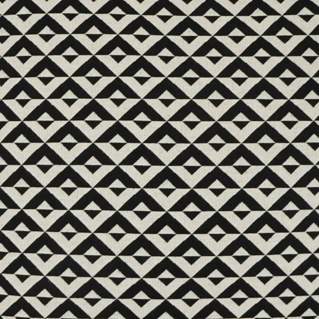 Double Diamond Black Large Throw Pillow Insert