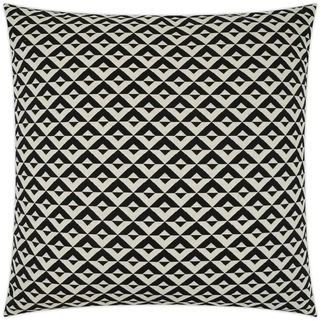 Double Diamond Black Large Throw Pillow Insert