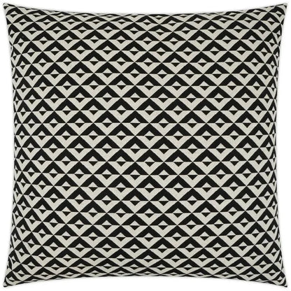 Double Diamond Black Large Throw Pillow Insert