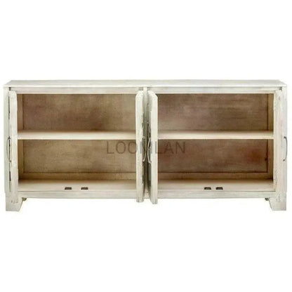 Dralena White Washed Wood Sideboard