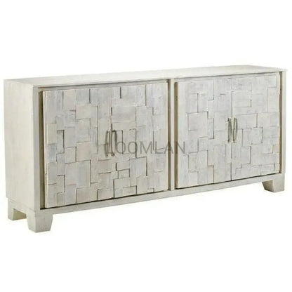 Dralena White Washed Wood Sideboard