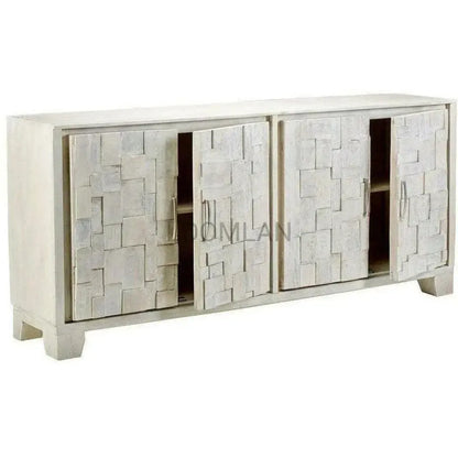 Dralena White Washed Wood Sideboard