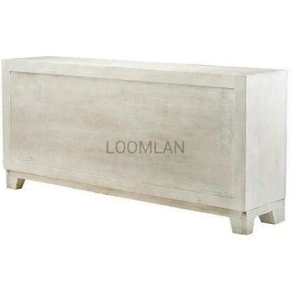 Dralena White Washed Wood Sideboard