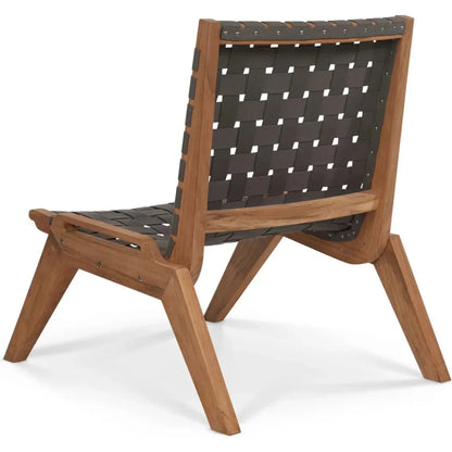 Draper Teak Outdoor Woven Chat Chair
