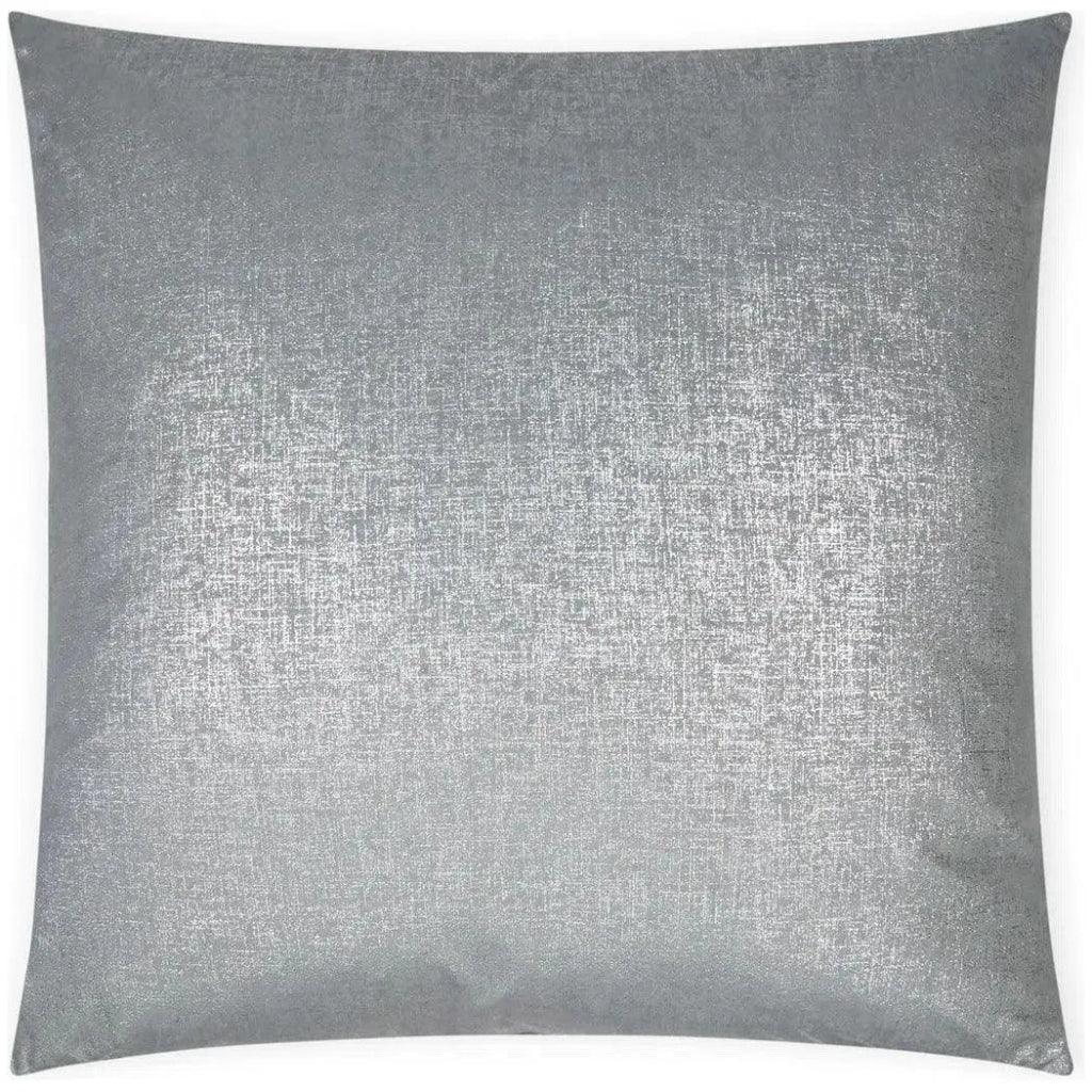 Dream Dust Pewter Glam Grey Silver Large Throw Pillow