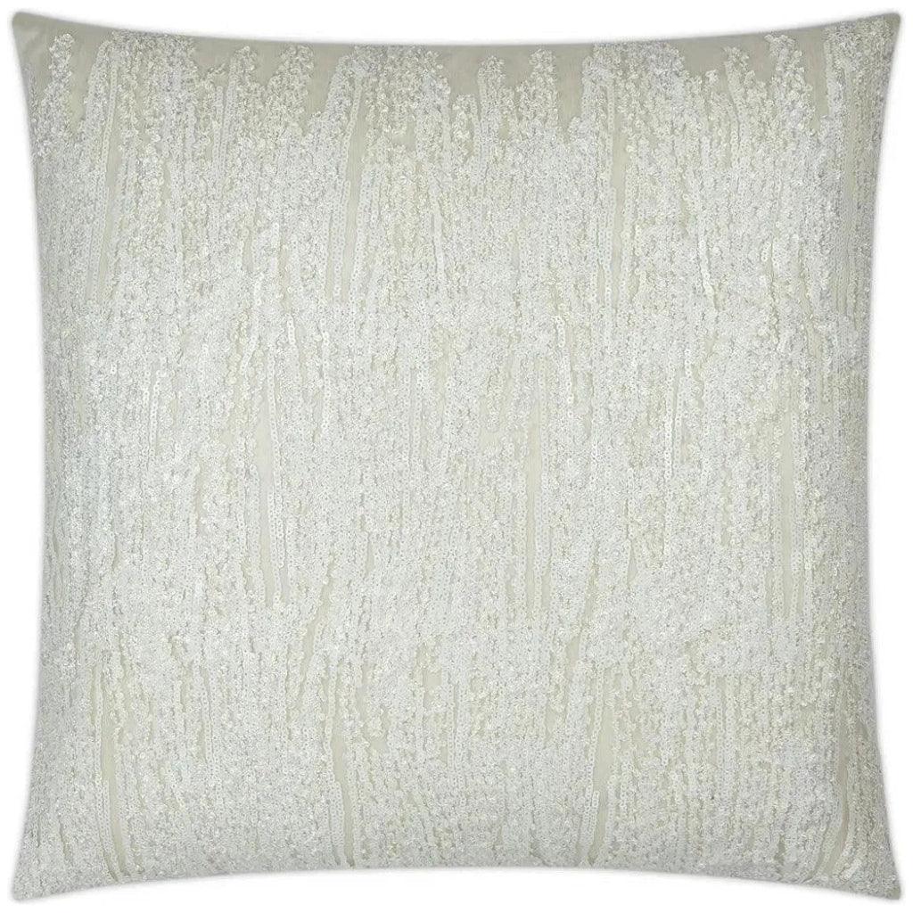 Dripping White Throw Pillow With Insert