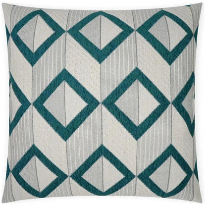 Dublin Peacock Turquoise Teal Large Throw Pillow Insert