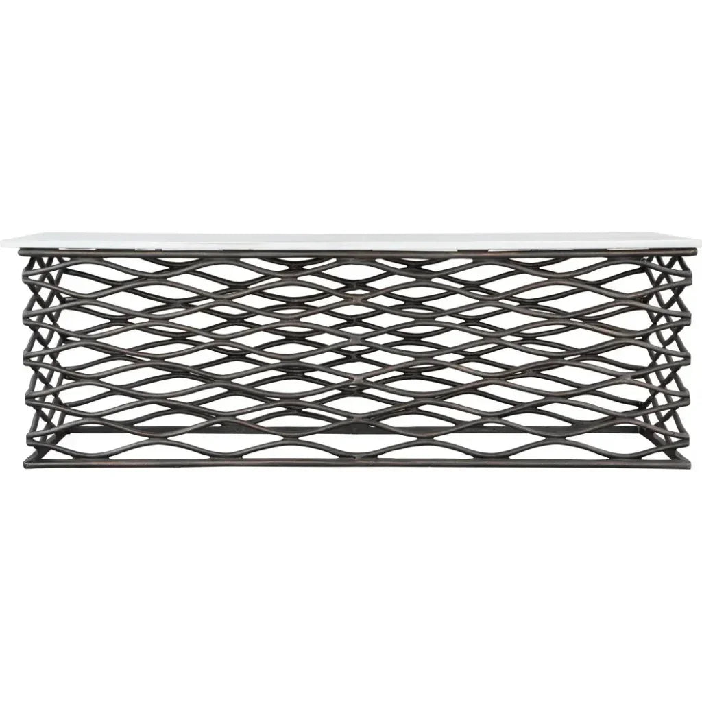 Duchess Coffee Table White & Antique Black
