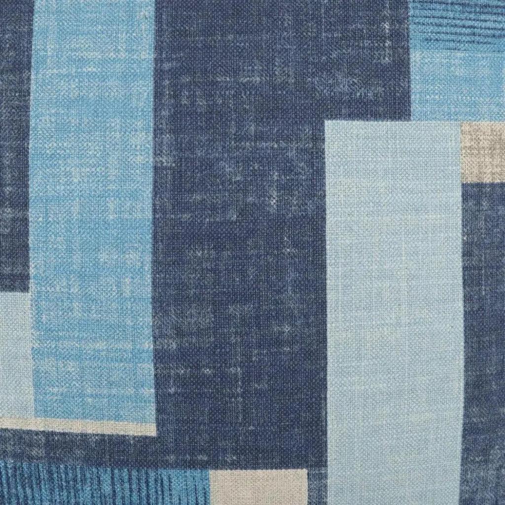 Duplex Blue Throw Pillow With Insert