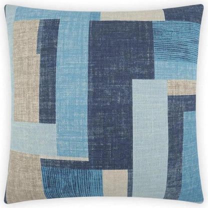 Duplex Blue Throw Pillow With Insert