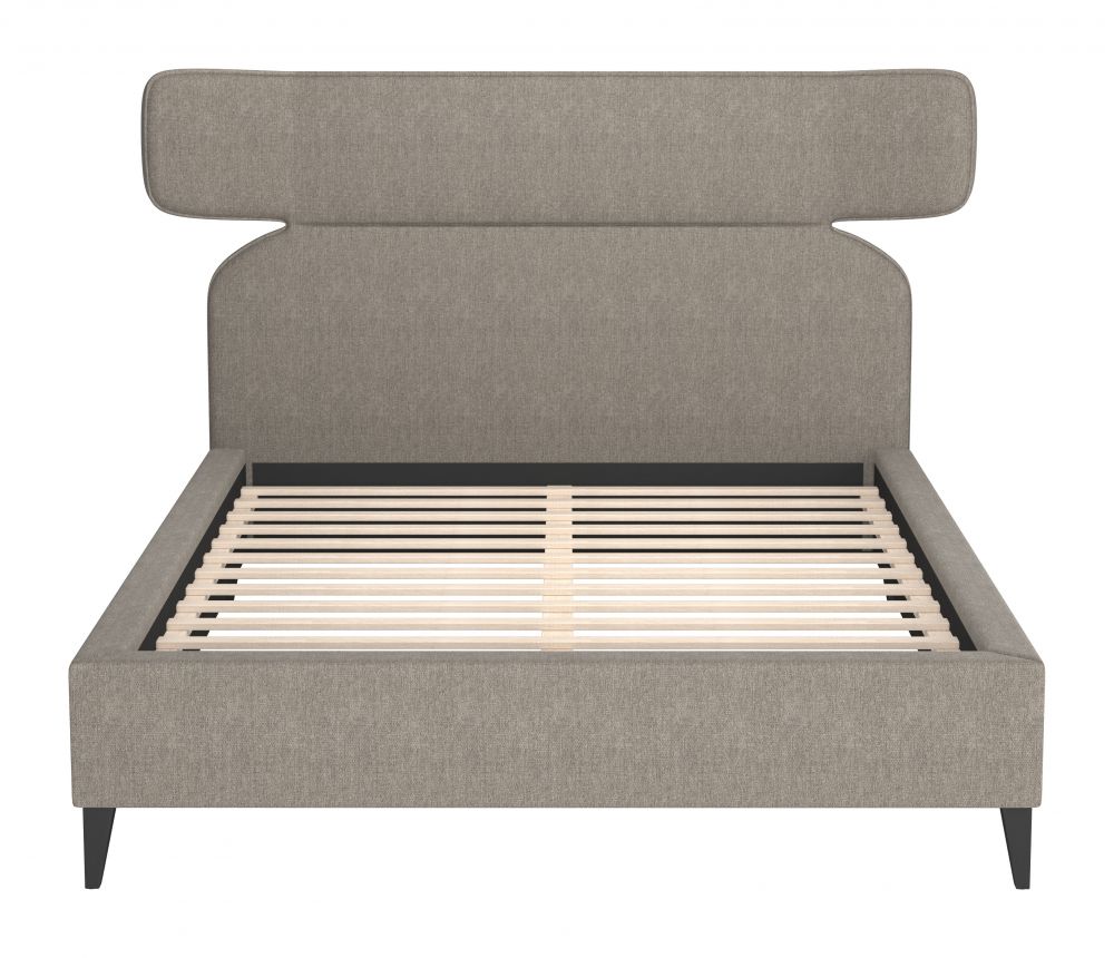 Dusa Grey Fabric Bed