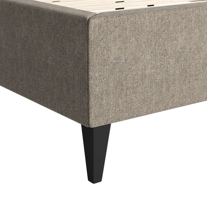 Dusa Grey Fabric Bed