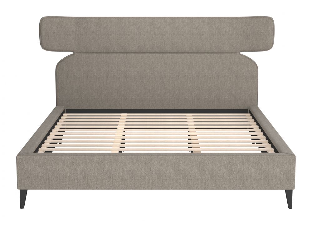 Dusa Grey Fabric Bed