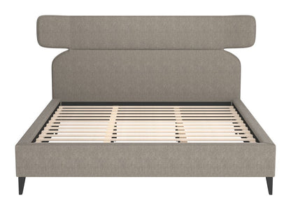 Dusa Grey Fabric Bed