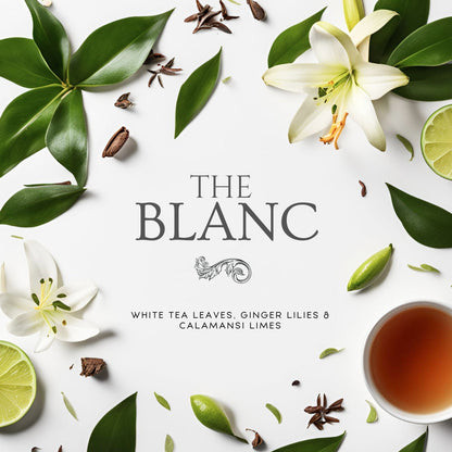 The Blanc (14 oz Double Wick) - Notes: White Tea, Ginger Lilies & Calamansi Limes