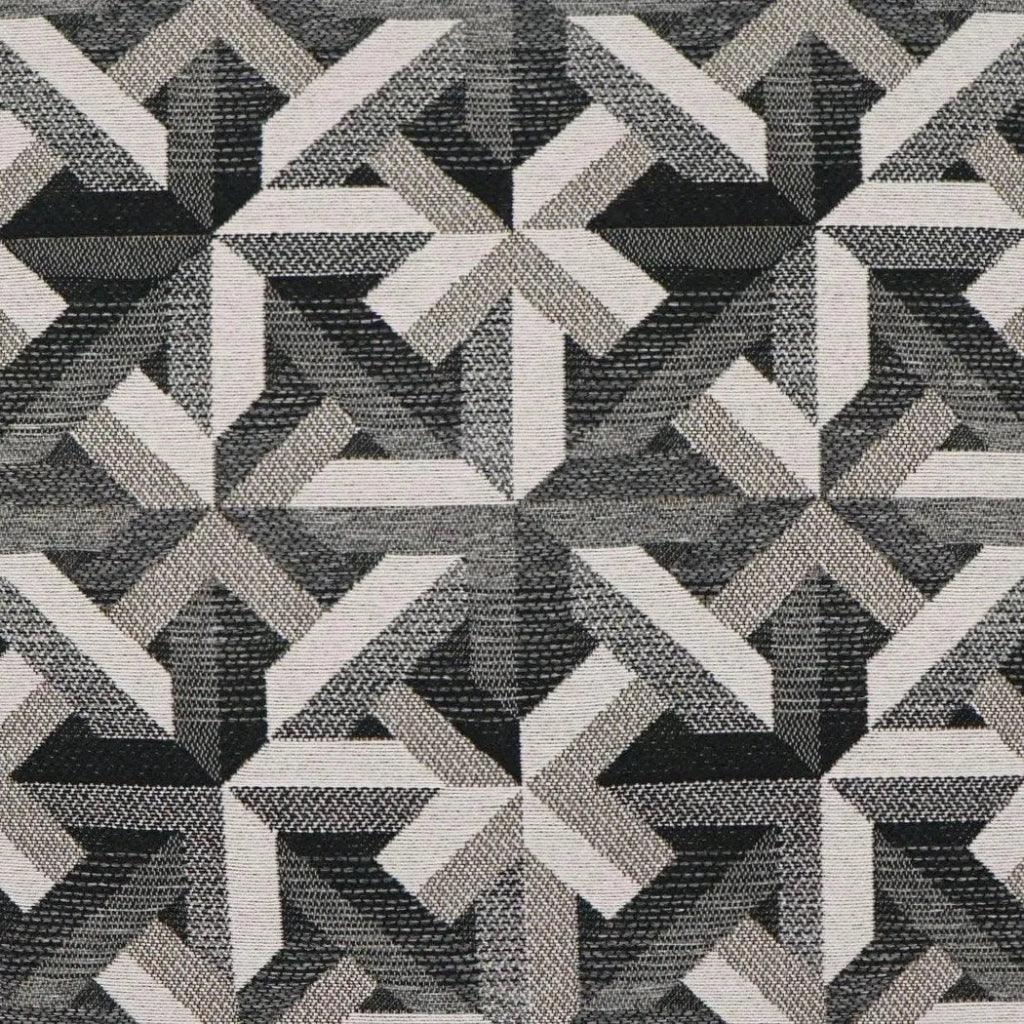 Edifice Onyx Black Grey Large Throw Pillow Insert