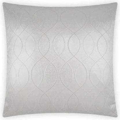 Elation Pearl White Throw Pillow With Insert