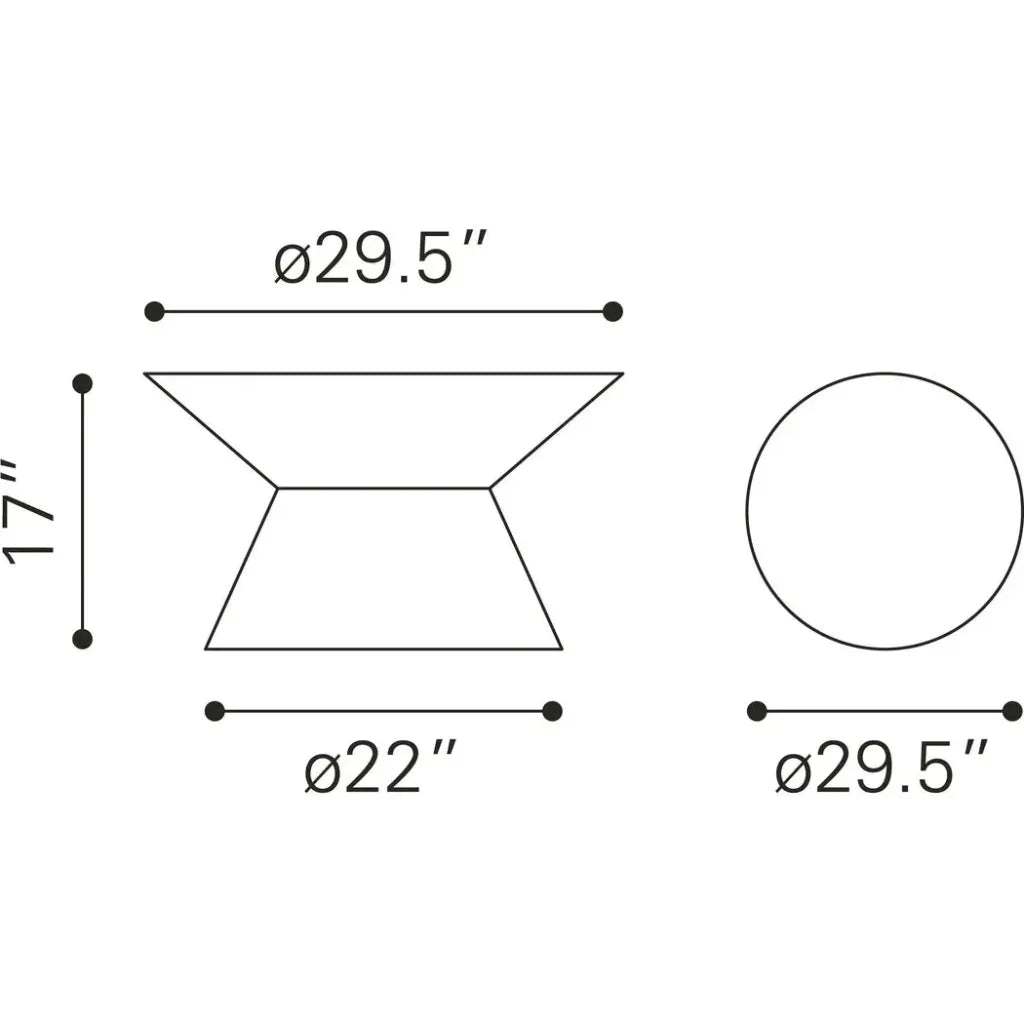 Electron Coffee Table Gold