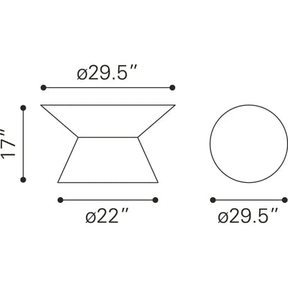 Electron Coffee Table Gold