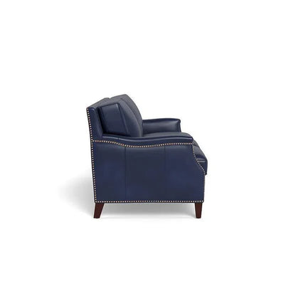 Elegant Leather Sofa American Crafted