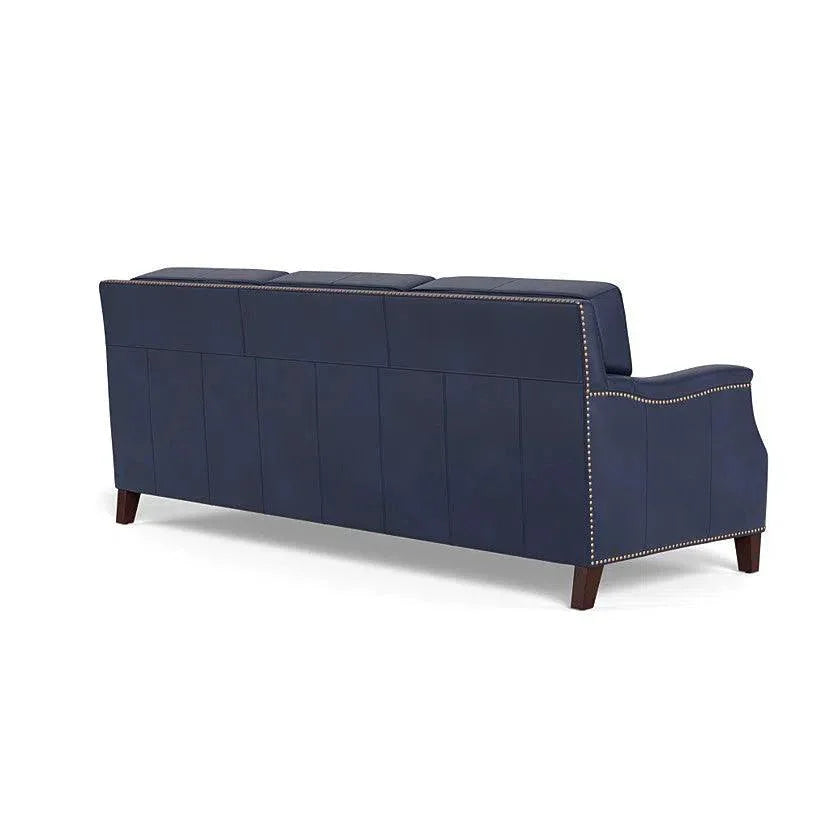 Elegant Leather Sofa American Crafted