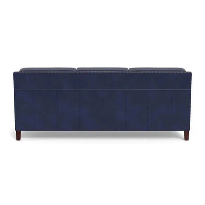 Elegant Leather Sofa American Crafted