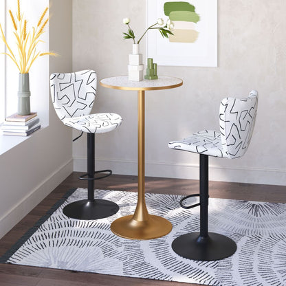 Elevate Faux Leather Barstool 2PC