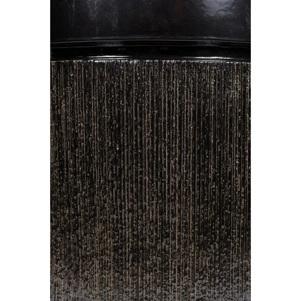 Ellipse Accent Table - Black Outdoor End Table