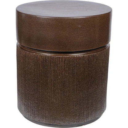 Ellipse Accent Table - Pyrite Brown Outdoor End Table