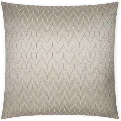 Elodie Chevron Glam Tan Taupe Large Throw Pillow Insert