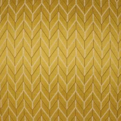Elodie Gold Chevron Glam Yellow Gold Large Throw Pillow