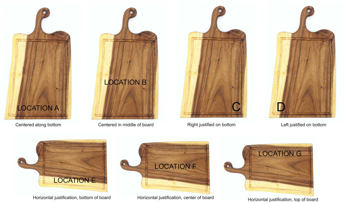 Medium Live Edge Handled Bread Board