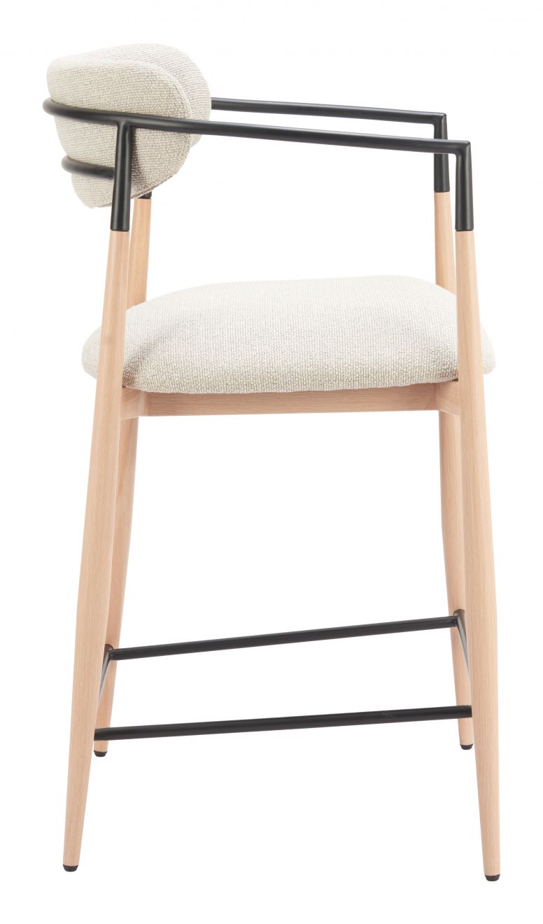 Equinox Textured Fabric Counter Stool
