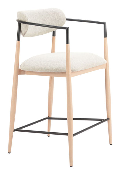 Equinox Textured Fabric Counter Stool