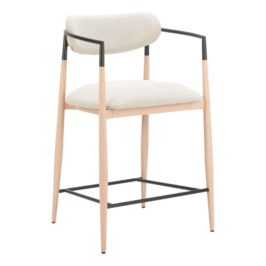 Equinox Textured Fabric Counter Stool