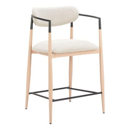 Equinox Textured Fabric Counter Stool