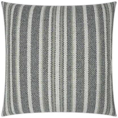 Ernest Graphite Stripes Grey Large Throw Pillow Insert