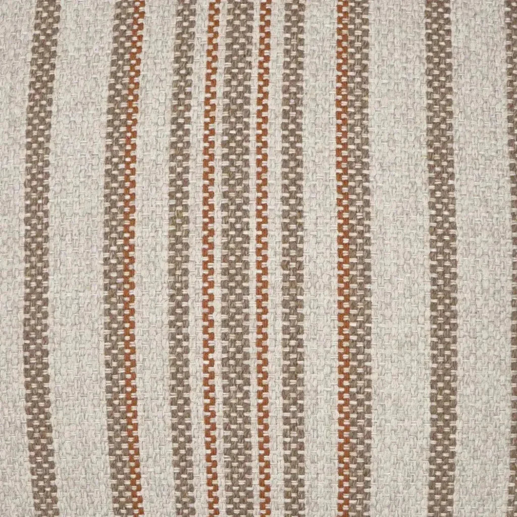 Ernest Rust Stripes Copper Large Throw Pillow Insert