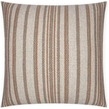 Ernest Rust Stripes Copper Large Throw Pillow Insert