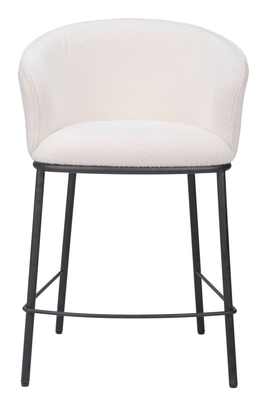 Essen Textured Fabric Counter Stool