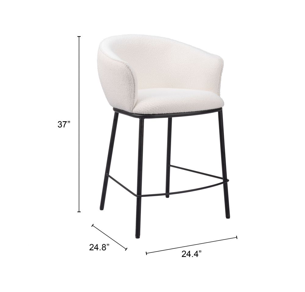 Essen Textured Fabric Counter Stool