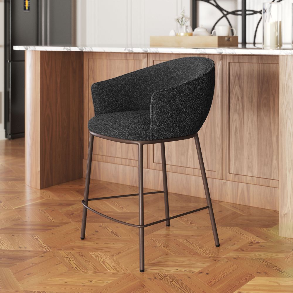 Essen Textured Fabric Counter Stool
