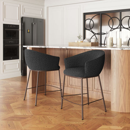 Essen Textured Fabric Counter Stool