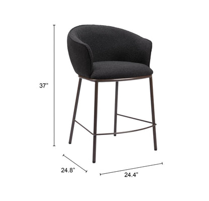 Essen Textured Fabric Counter Stool
