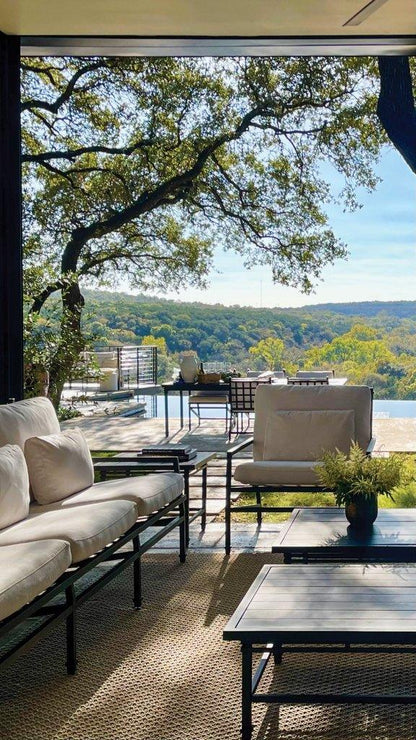 Eterna Black Sand Matte Patio Coffee Table