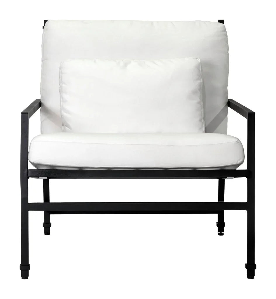 Eterna Black Sand Matte Patio Lounge Chair