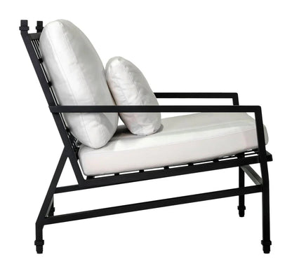 Eterna Black Sand Matte Patio Lounge Chair