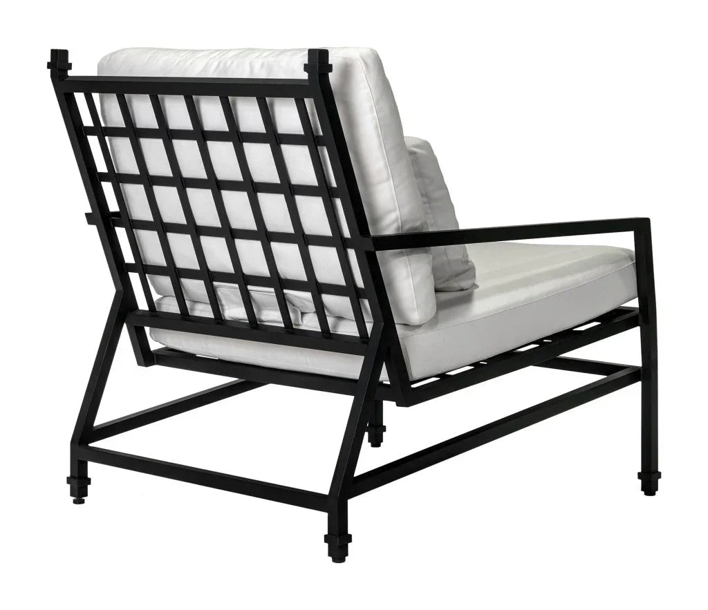 Eterna Black Sand Matte Patio Lounge Chair