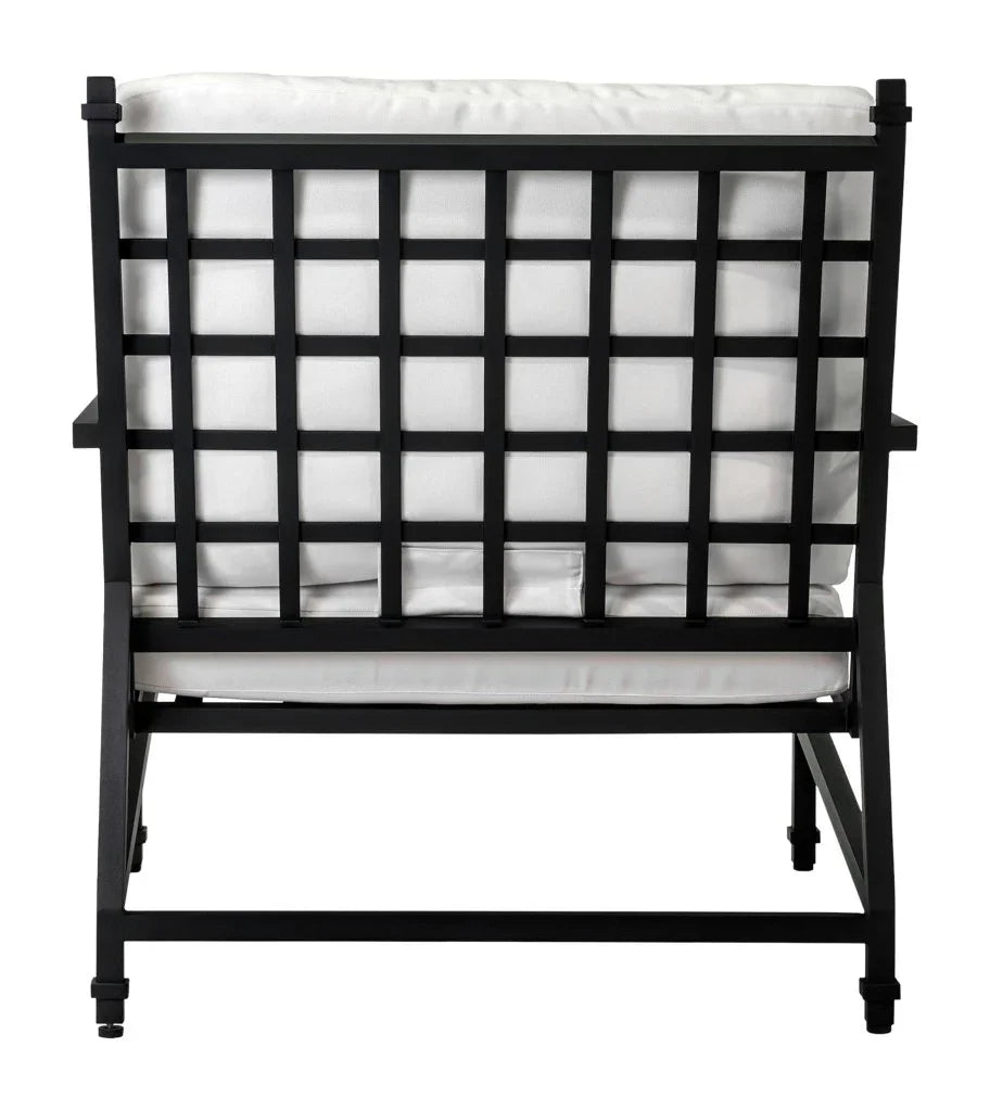 Eterna Black Sand Matte Patio Lounge Chair