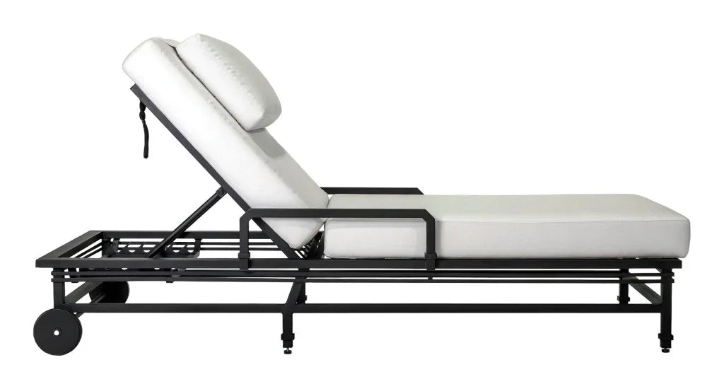 Eterna Black Sand Matte Patio Pool Chaise (Set Of 2)